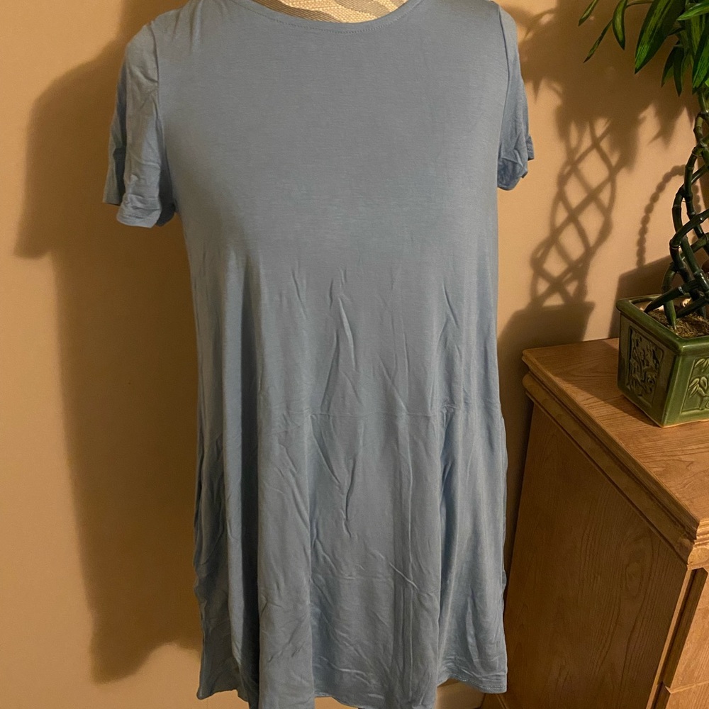 Agnes and Dora swing tunic, light blue nwt